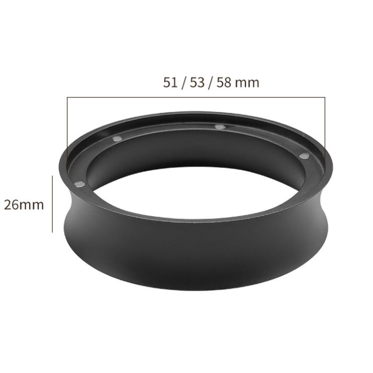 53mm Heightened Coffee Handle Powder Catch Magnetic Ring(Black) - Coffee Machine Parts by buy2fix | Online Shopping UK | buy2fix