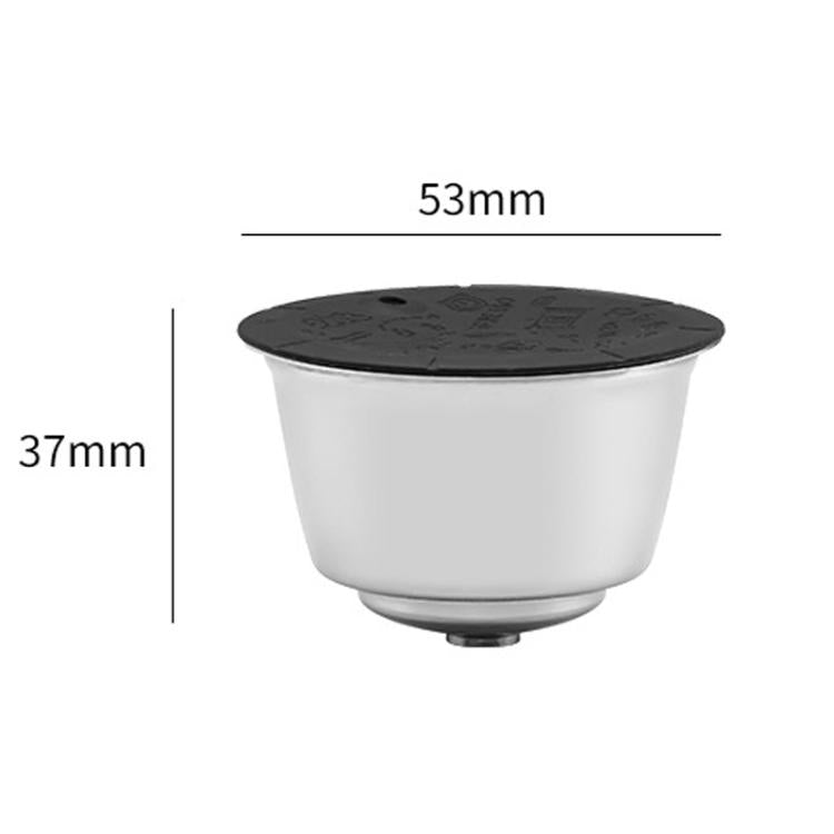 For Dolce Gusto Coffee Maker Stainless Steel Reusable Coffee Capsule Shell, Style: Capsule+Brush And Scoop - Coffee Machine Parts by buy2fix | Online Shopping UK | buy2fix