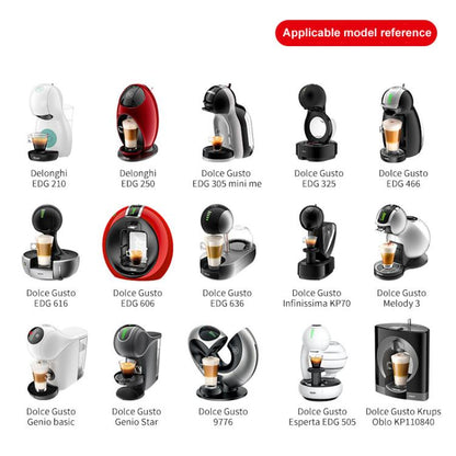 For Dolce Gusto Coffee Maker Stainless Steel Reusable Coffee Capsule Shell, Style: Capsule+Brush And Scoop - Coffee Machine Parts by buy2fix | Online Shopping UK | buy2fix