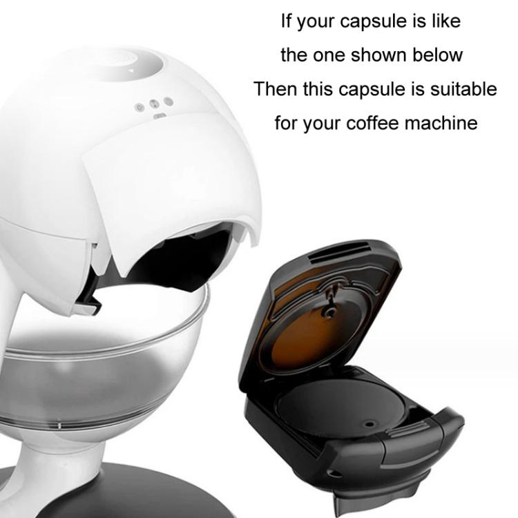 For Dolce Gusto Coffee Maker Stainless Steel Reusable Coffee Capsule Shell, Style: Capsule+Brush And Scoop - Coffee Machine Parts by buy2fix | Online Shopping UK | buy2fix
