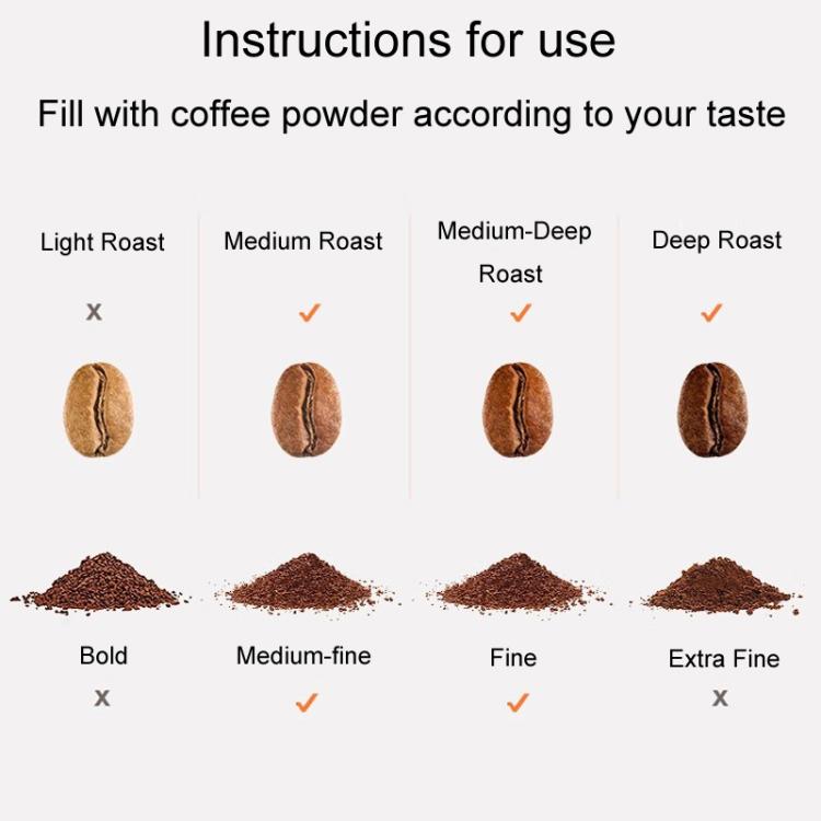 For Dolce Gusto Coffee Maker Stainless Steel Reusable Coffee Capsule Shell, Style: Capsule+Brush And Scoop - Coffee Machine Parts by buy2fix | Online Shopping UK | buy2fix