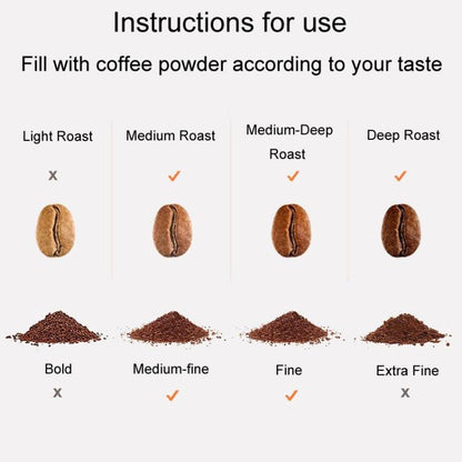 For Dolce Gusto Coffee Maker Stainless Steel Reusable Coffee Capsule Shell, Style: Capsule+Brush And Scoop - Coffee Machine Parts by buy2fix | Online Shopping UK | buy2fix