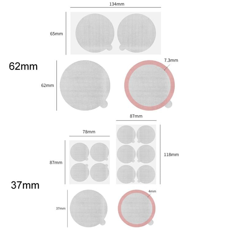 62mm 100pcs / Set For Nestle Vertuo Coffee Maker Disposable Capsule Aluminum Foil Sealer Paper - Coffee Machine Parts by buy2fix | Online Shopping UK | buy2fix