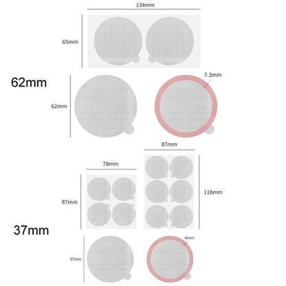 62mm 100pcs / Set For Nestle Vertuo Coffee Maker Disposable Capsule Aluminum Foil Sealer Paper - Coffee Machine Parts by buy2fix | Online Shopping UK | buy2fix