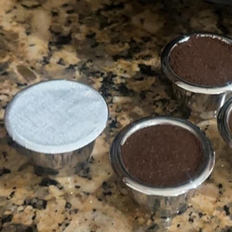 62mm 100pcs / Set For Nestle Vertuo Coffee Maker Disposable Capsule Aluminum Foil Sealer Paper - Coffee Machine Parts by buy2fix | Online Shopping UK | buy2fix