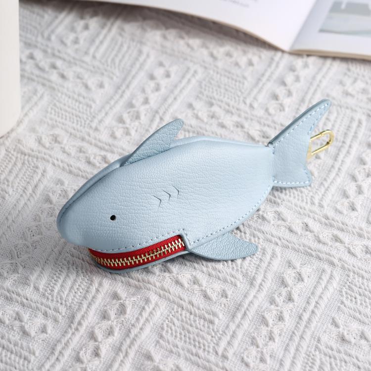Hallmo Universal Shark-Shaped Key Protective Cover Multifunctional Car Key Storage Bag, Color: Light Blue - Car Key Cases by Hallmo | Online Shopping UK | buy2fix