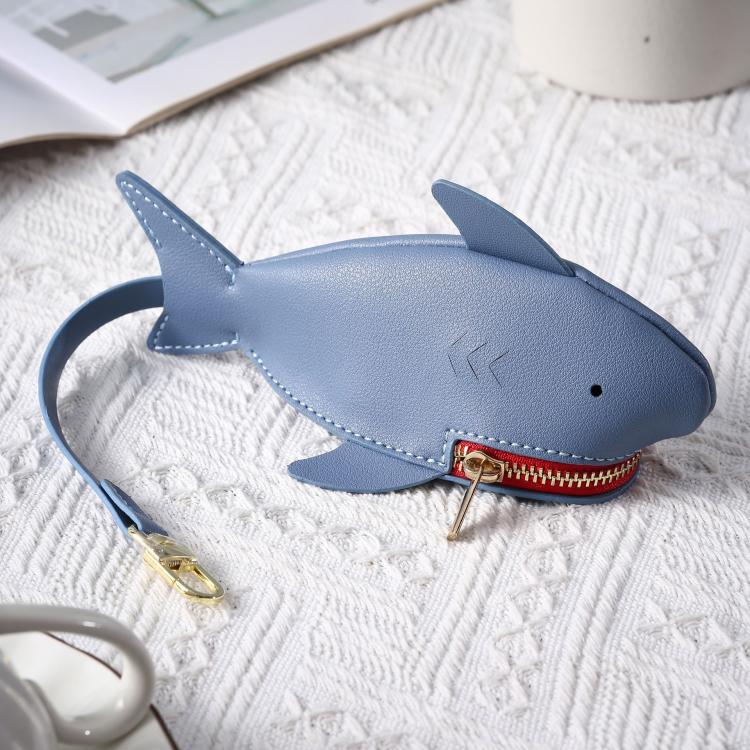 Hallmo Universal Shark-Shaped Key Protective Cover Multifunctional Car Key Storage Bag, Color: Light Blue - Car Key Cases by Hallmo | Online Shopping UK | buy2fix