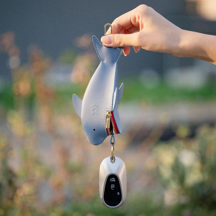Hallmo Universal Shark-Shaped Key Protective Cover Multifunctional Car Key Storage Bag, Color: Light Blue - Car Key Cases by Hallmo | Online Shopping UK | buy2fix