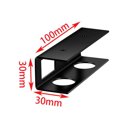 Under Desk Laptop Tablet Storage Mount Kit Office Storage Organize(Black) - Laptop Stand by buy2fix | Online Shopping UK | buy2fix