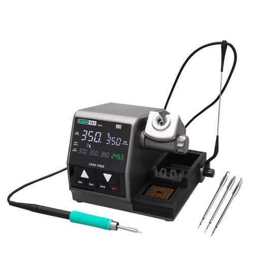 SUGON T61+T245 Handle+470 Tips x 3 Precision Soldering Station 400W High Power Soldering Iron(US Plug)