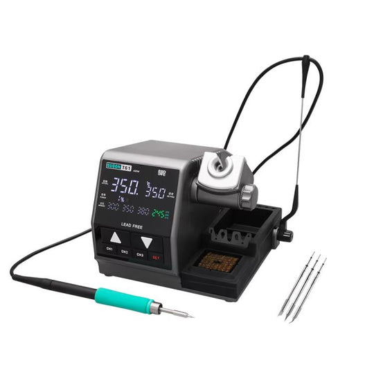 SUGON T61+T245 Handle+245 Tips x 3 Precision Soldering Station 400W High Power Soldering Iron(EU Plug)