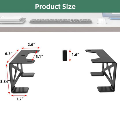For Xbox One S / X, Xbox 360 Under Desk Storage Stand Rack(Black) - Holder by buy2fix | Online Shopping UK | buy2fix