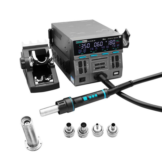 SUGON 8650 1300W Hot Air Soldering Station Big Wind Power Maintenance Motherboard CPU Desoldering Station With 4 Air Nozzles(EU Plug)