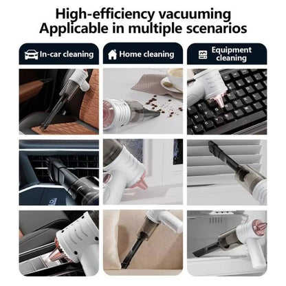 Mini Powerful Car Wireless Vacuum Cleaner Household Handheld Desktop Cleaner(Blue) by buy2fix