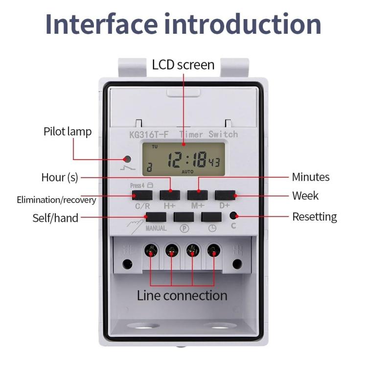 220V Household Automatic Switch Intelligent Timer - Energy Saving Timer Socket by buy2fix | Online Shopping UK | buy2fix