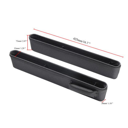 4207 1pair Universal Car Gap Storage Box Interior Decoration Supplies Car Storage Box(Black) by buy2fix