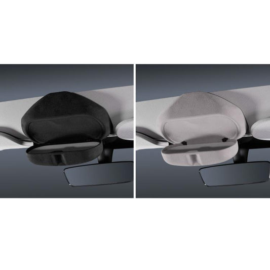 For Tesla Suede Leather Glasses Storage Box, Model: Model Y Black by buy2fix