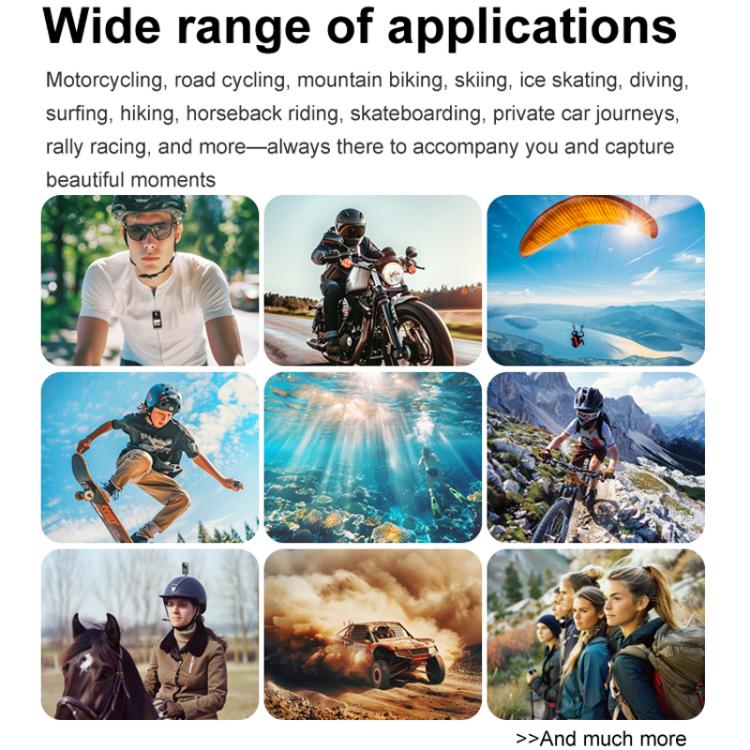 SOOCOO SAW1 Pro With 32G Memory Card 4K HD Anti-Shake Waterproof Motorcycle Riding Recorder Chest Head Mounted Diving Thumb Camera - Video Cameras by SOOCOO | Online Shopping UK | buy2fix