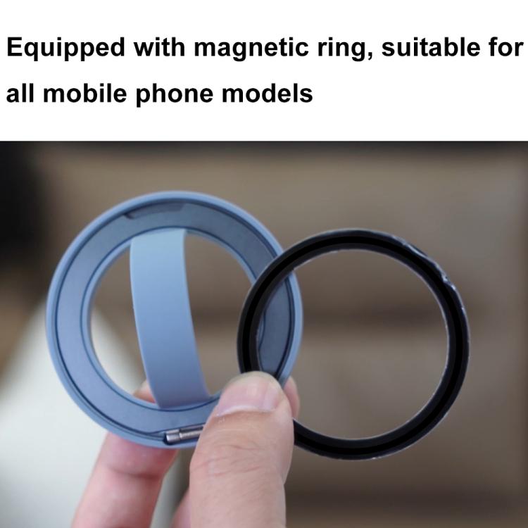 RK-X39 Mini Silicone Magnetic Finger Ring Buckle Mobile Phone Holder(Dark Blue) - Ring Holder by buy2fix | Online Shopping UK | buy2fix