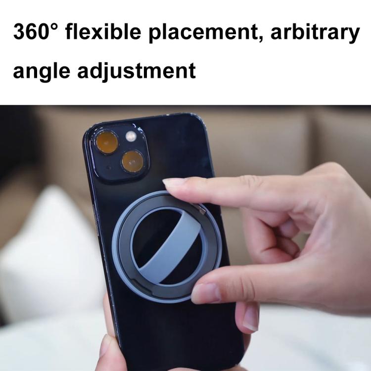 RK-X39 Mini Silicone Magnetic Finger Ring Buckle Mobile Phone Holder(Dark Blue) - Ring Holder by buy2fix | Online Shopping UK | buy2fix