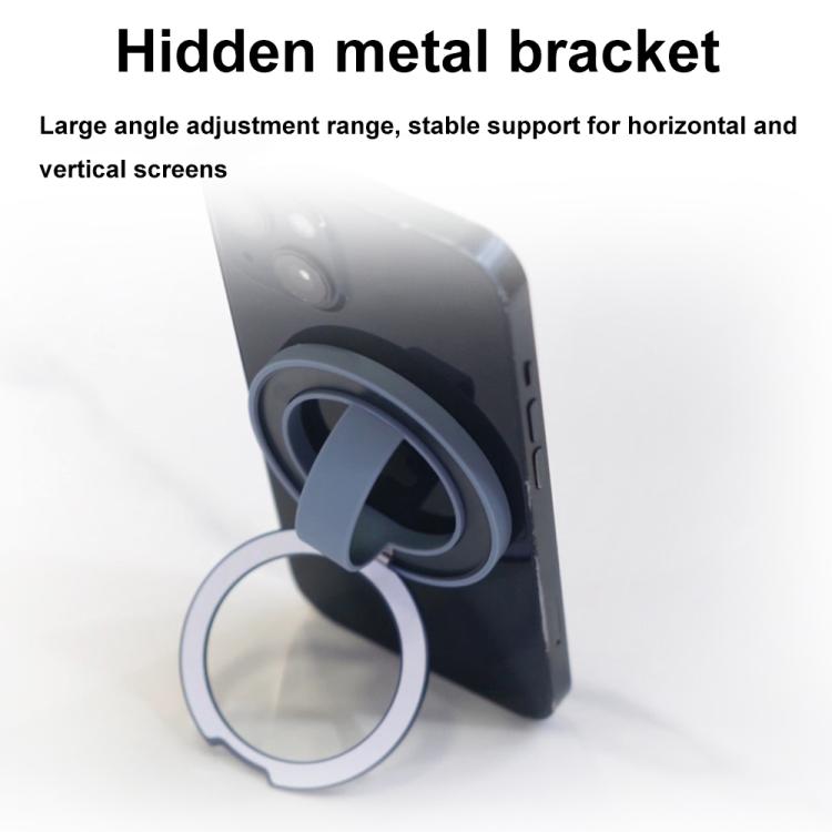 RK-X39 Mini Silicone Magnetic Finger Ring Buckle Mobile Phone Holder(Purple) - Ring Holder by buy2fix | Online Shopping UK | buy2fix