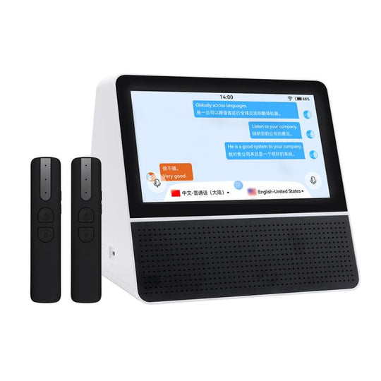 X7 7-inch HD Touch Dual-screen 2.4 / 5.0G Business Intelligent Voice Translator, Color: with US Plug