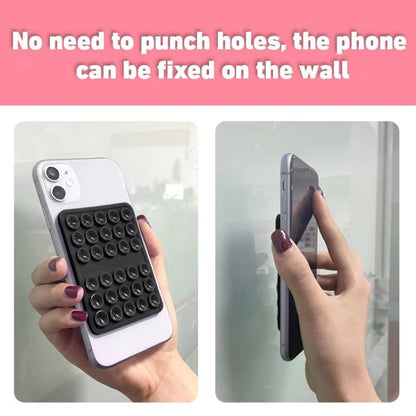 Double-sided Silicone Suction Cup Strongly Fixed Mobile Phone Holder(Yellow) - Hand-Sticking Bracket by buy2fix | Online Shopping UK | buy2fix