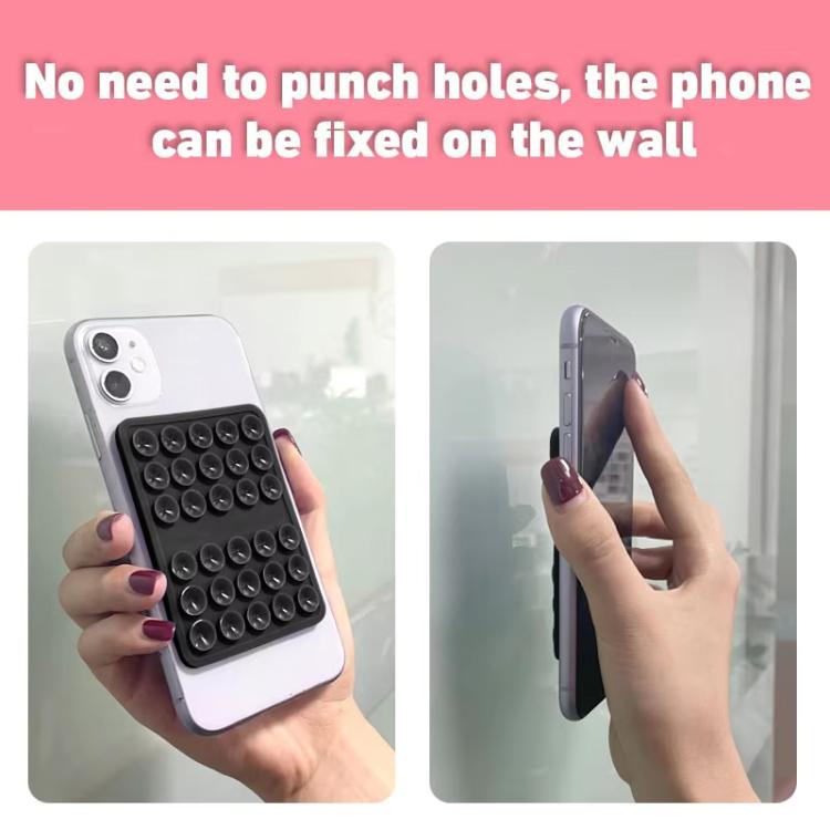 Double-sided Silicone Suction Cup Strongly Fixed Mobile Phone Holder(Gray) - Hand-Sticking Bracket by buy2fix | Online Shopping UK | buy2fix