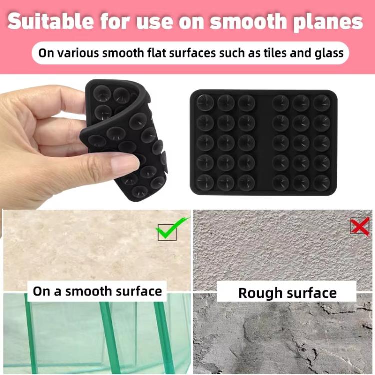 Double-sided Silicone Suction Cup Strongly Fixed Mobile Phone Holder(Gray) - Hand-Sticking Bracket by buy2fix | Online Shopping UK | buy2fix
