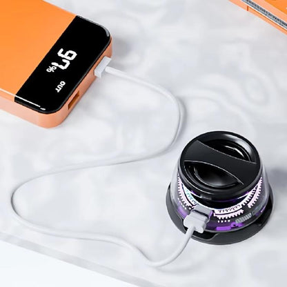 G200 Magnetic Bluetooth TWS Mini Speaker Subwoofer With Colorful Atmosphere Light(Black) - Mini Speaker by buy2fix | Online Shopping UK | buy2fix