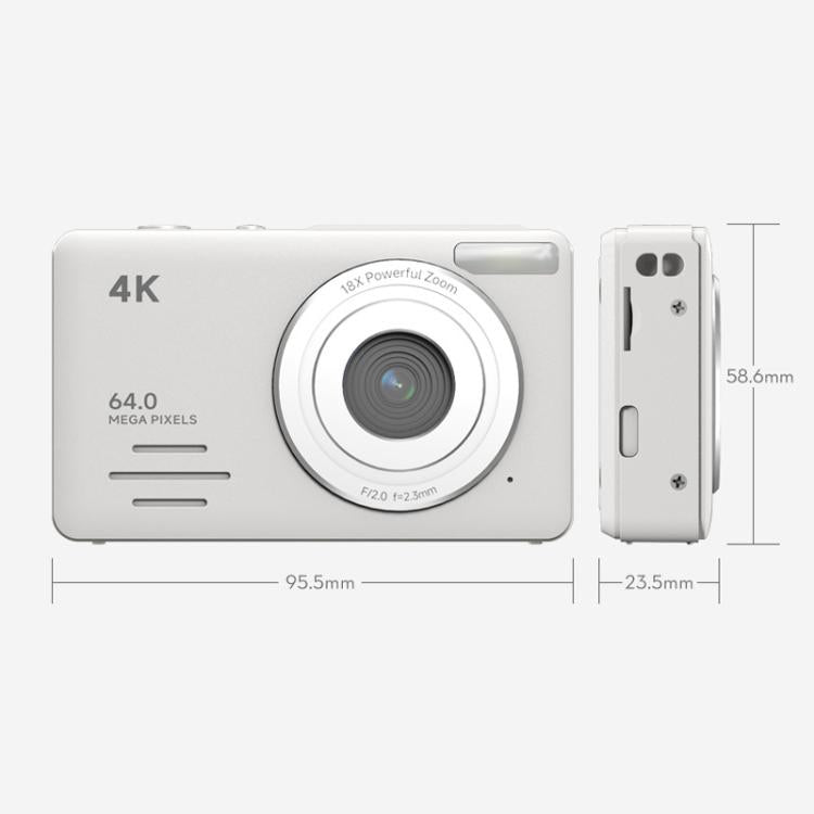 Anytek S7 4K HD Digital Camera Self-Timer Travel Camera Student Kids Card Camera(Pink) - Video Cameras by Anytek | Online Shopping UK | buy2fix