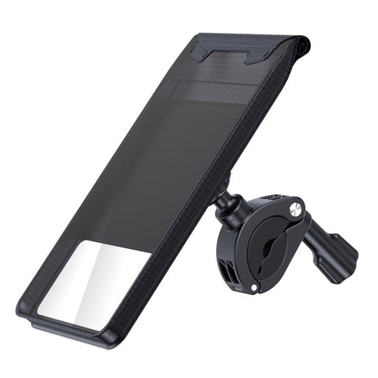 Bicycle Holder Waterproof Pouch Bag Bike Motorcycle Handlebar Mirror Phone Stand Mount, Size: L