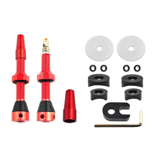 Mountain Road Bike Tubeless French Vacuum Valve, Color: 44mm Red A - Tire Valve Caps by buy2fix | Online Shopping UK | buy2fix