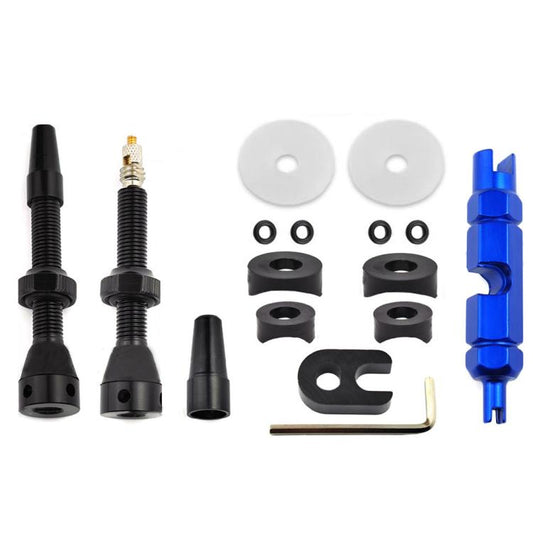 Mountain Road Bike Tubeless French Vacuum Valve, Color: 44mm Black B - Tire Valve Caps by buy2fix | Online Shopping UK | buy2fix
