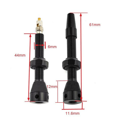 Mountain Road Bike Tubeless French Vacuum Valve, Color: 60mm Black B - Tire Valve Caps by buy2fix | Online Shopping UK | buy2fix