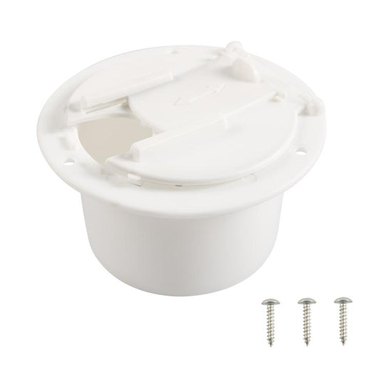 Yacht RV Round Wire Hatch Storage Box(White)