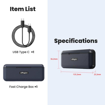 For Insta360 Ace Pro 2 Battery aMagisn Fast Charging Box Charger Storage Compartment - Others by aMagisn | Online Shopping UK | buy2fix