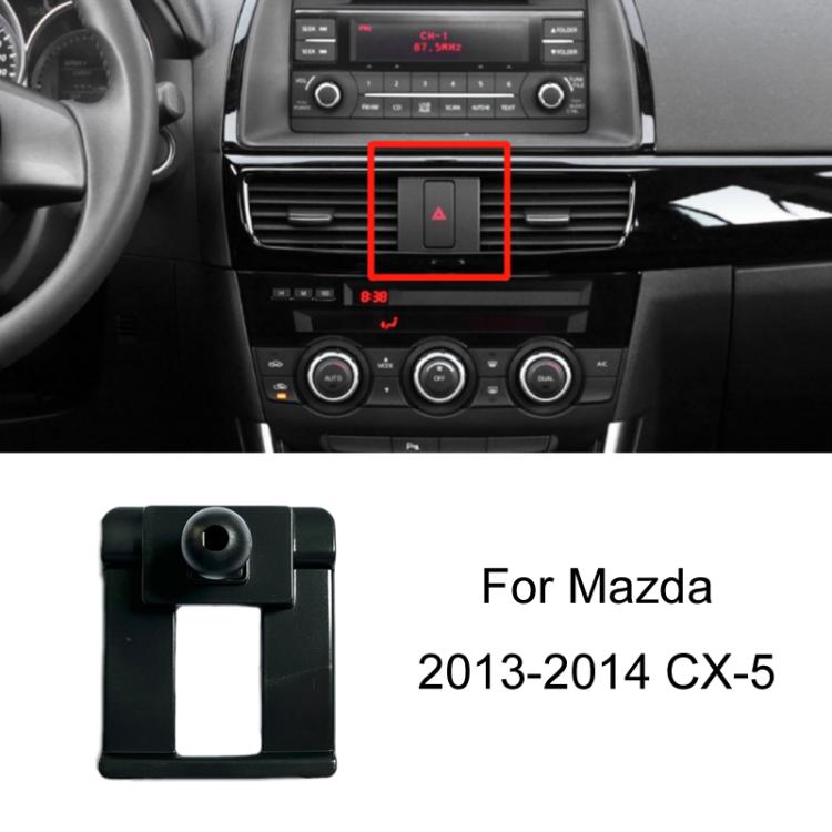 For Mazda Left Driving Car-Mounted Special Mobile Phone Navigation Bracket Base, Model: 13-14 CX-5 - Special Car Holders by buy2fix | Online Shopping UK | buy2fix