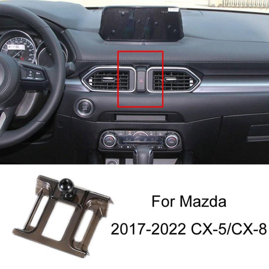 For Mazda Left Driving Car-Mounted Special Mobile Phone Navigation Bracket Base, Model: 17-22 CX-5/CX-8