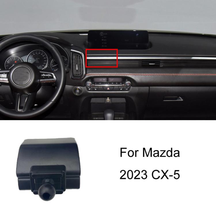 For Mazda Left Driving Car-Mounted Special Mobile Phone Navigation Bracket Base, Model: 23 CX-5 - Special Car Holders by buy2fix | Online Shopping UK | buy2fix