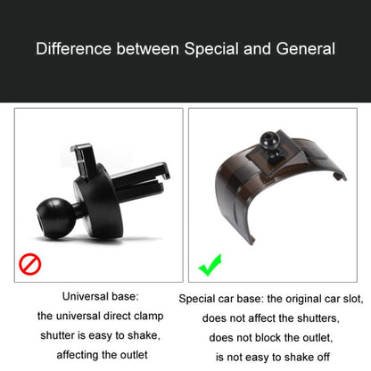 For Mazda Left Driving Car-Mounted Special Mobile Phone Navigation Bracket Base, Model: 15 CX-5 - Special Car Holders by buy2fix | Online Shopping UK | buy2fix