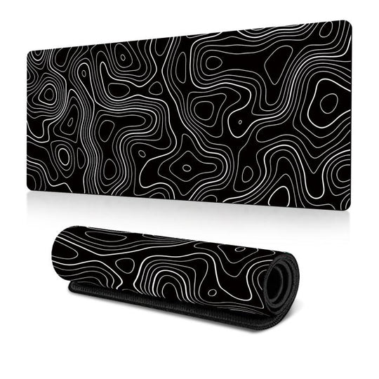 Large Abstract Mouse Pad Gamer Office Computer Desk Mat, Size: 300x700x2mm(Abstract Fluid 25)