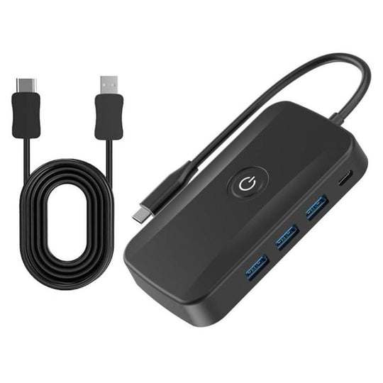 5-In-1 Wireless Casting Dock PD100W Fast Charger USB-C Docking Station(PD 100W+USB3.0 x 3), Cable Length:73.5cm