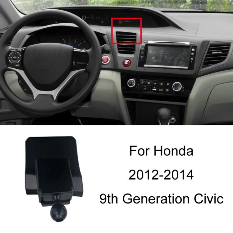 For Honda Left-hand Drive Car-Mounted Mobile Phone Navigation Holder Base, Model: 12-14 9th Generation Civic - Special Car Holders by buy2fix | Online Shopping UK | buy2fix