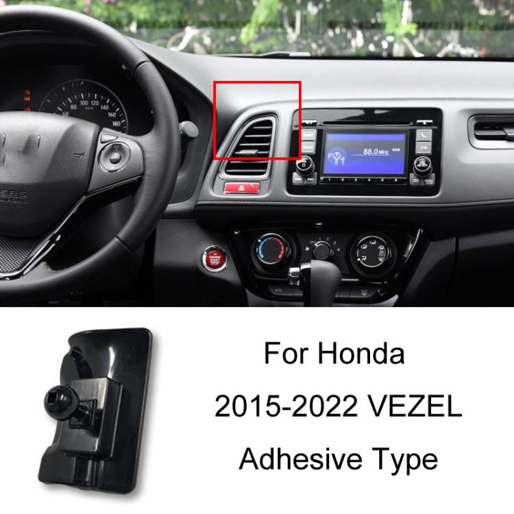 For Honda Left-hand Drive Car-Mounted Mobile Phone Navigation Holder Base, Model: 15-22 VEZEL Adhesive - Special Car Holders by buy2fix | Online Shopping UK | buy2fix