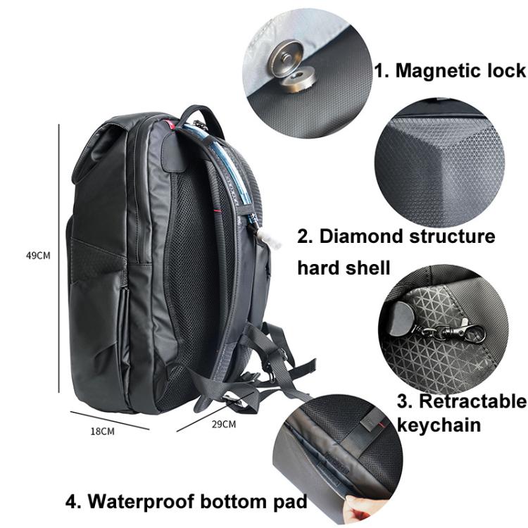 For DJI Flip CYNOVA C-MA-DB-003 Drone Shock And Stress Reduction Duffel Bag(Black) - Other by CYNOVA | Online Shopping UK | buy2fix