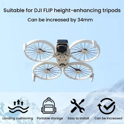1pair For DJI Flip Drone Landing Gear Height Enhancement Rear Stand Gimbal Protector Bracket Accessories - Other by buy2fix | Online Shopping UK | buy2fix