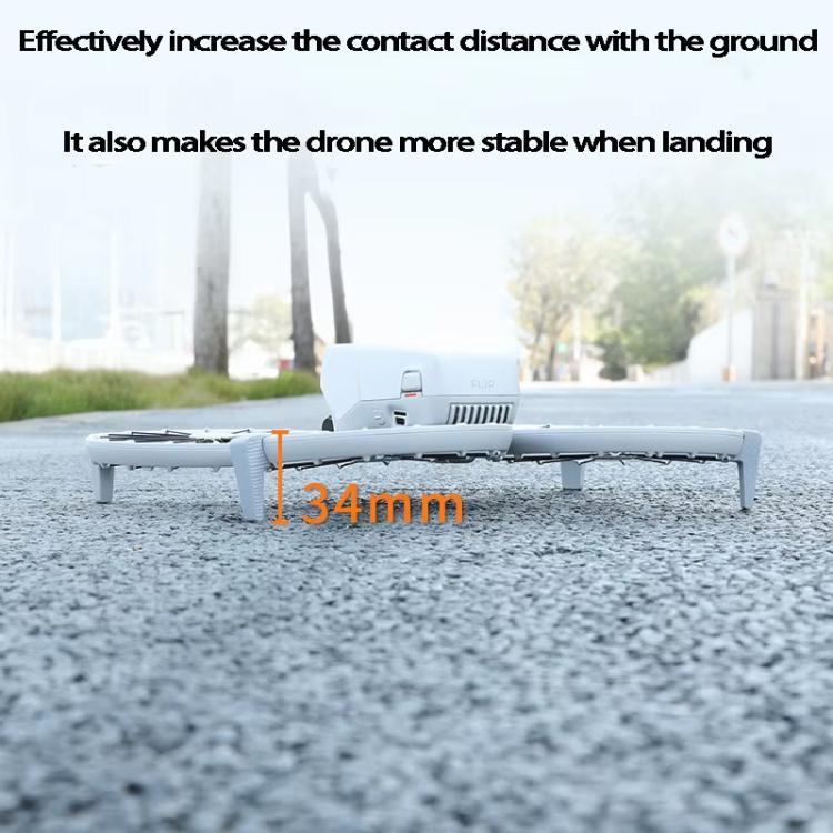 1pair For DJI Flip Drone Landing Gear Height Enhancement Rear Stand Gimbal Protector Bracket Accessories - Other by buy2fix | Online Shopping UK | buy2fix