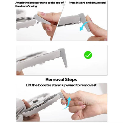 1pair For DJI Flip Drone Landing Gear Height Enhancement Rear Stand Gimbal Protector Bracket Accessories - Other by buy2fix | Online Shopping UK | buy2fix