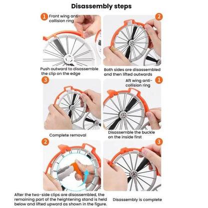 For DJI Flip Drone With Tripod Bumper Ring(Gray) - Other by buy2fix | Online Shopping UK | buy2fix